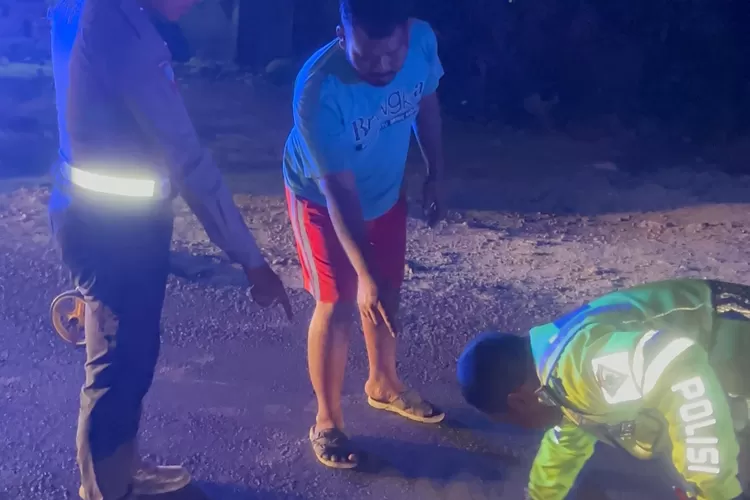 Olah TKP kecelakaan maut di Desa Kembangkuning, Kecamatan Klapanunggal, Kabupaten Bogor, Minggu, 1 September 2024. (Polsek Klapanunggal)