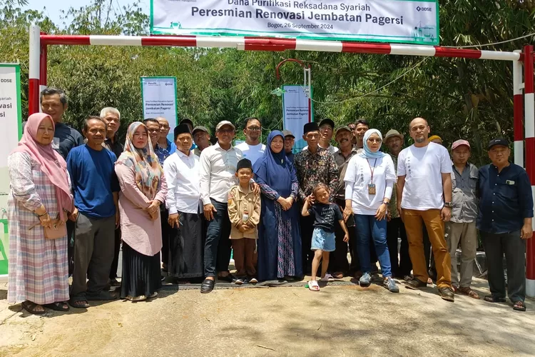 Peresmian Jembatan Pagersi yang menghubungkan Kecamatan Cibinong - Bojonggede, Kabupaten Bogor usai direnovasi, Kamis, 26 September 2024.  (Ist)