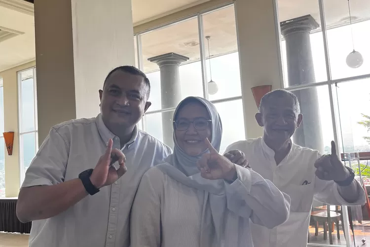 Calon bupati Bogor Rudy Susmanto saat bertemu mantan bupati Bogor Ade Yasin, Sabtu, 28 Agustus 2024. (Ist)