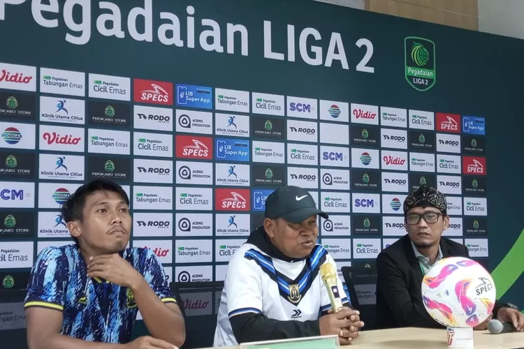 Konferensi pers Persita Tangerang jelang laga tandang melawan Persikabo 1973 di Stadion Pakansari, Cibinong, Selasa, 1 Oktober 2024. Laga Pegadaian Liga 2 ini akan berlangsung pada&nbsp;Rabu, 2 Oktober 2024. (Erwin)