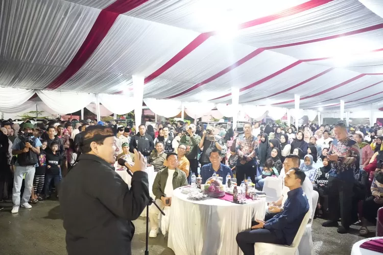 Suasana pesta rakyat di Rest Area Desa Palasari, Kecamatan Cijeruk, Kabupaten Bogor, Sabtu, 5 Oktober 2024. (Humas Pemkab Bogor)