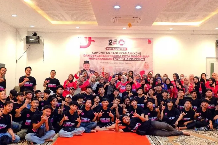 Ratusan milenial dan Gen-Z Kota Bogor deklarasikan dukungan buat Atang Annida di Pilwalkot Bogor 2024. (dok pribadi)