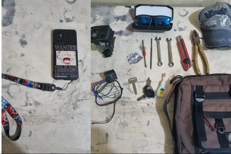 Barang bukti yang diamankan Polsek Cisarua dari pelaku pencurian di Villa Milik Ayah Nagita Slavina di Puncak Bogor. (Polres Bogor)
