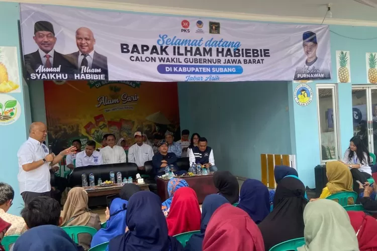 Di Subang, Ilham Habibie, calon Wakil Gubernur Jawa Barat nomor urut 3, mengunjungi pusat UMKM (Dok pribadi)