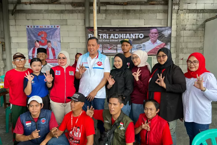 Calon Wali Kota Bekasi, Tri Adhianto, melakukan kunjungan ke RW 11, Kelurahan Perwira, Kota Bekasi (dok pribadi)