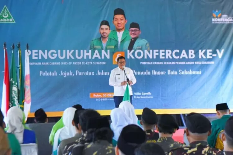 Pj Wali Kota Sukabumi Kusmana Hartadji meminta peran aktif dari para pengurus dan anggota GP Ansor di Kota Sukabumi untuk masyarakat (ist)
