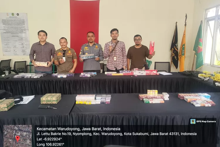  6.011 batang rokok ilegal yang diduga masuk ke wilayah Sukabumi melalui pemasaran online