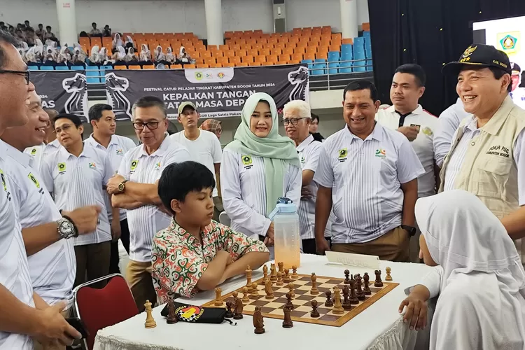 Pembukaan Festival Catur Pelajar Tingkat Kabupaten Bogor 2024. (Doc.Pribadi)