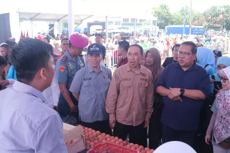 Sekda Kabupaten Sukabumi Ade Suryaman apresiasi event BI Berkibar karena bisa dongkrak potensi wilayah di Kabupaten Sukabumi (Indra)