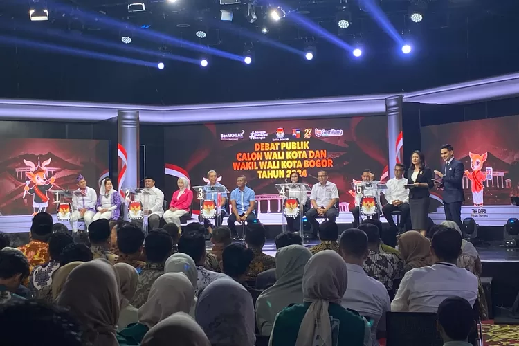 Debat Paslon Pilkada 2024 Kota Bogor.  (Fadli Metropolitan)
