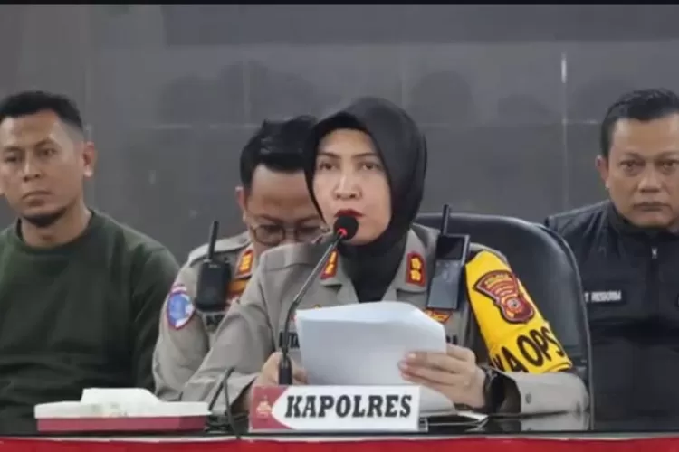 Menjawab tuntutan mahasiswa PMII, Kapolres Sukabumi Kota AKBP Rita Suwandi sebut bahwa ratusan kasus berhasil diungkap dalam 116 hari (ist)