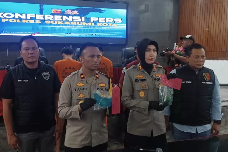 Polres Sukabumi menangkap pelaku pengeroyok komuntas Vespa di Kota Sukabumi, di mana pelaku merupakan residivis kasus pembunuhan (Satiri)