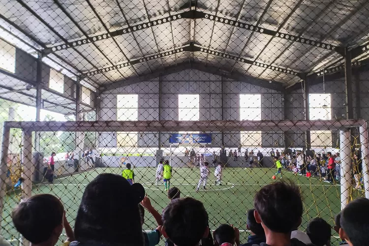 Turnemen futsal Pafesta Cup di Lapangan Premiere Puncak, Cisarua, Kabupaten Bogor. (Deni)