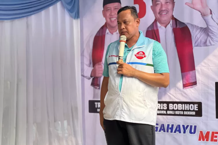 Di depan 1.000 pendukung, Calon Wali Kota Bekasi Tri Adhianto tawarkan solusi pengangguran lewat program pemagangan. (dok pribadi)