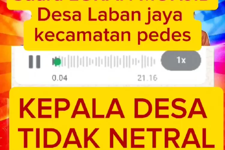 Tangkapan layar pesan yang beredar diduga salah satu kades di Karawang turut serta dalam pengerahan massa kmoanye salah satu pasangan calon. (Tangkapan layar)