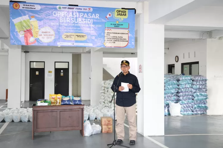 Operasi Pasar Bersubsidi (Opadi) di halaman kantor Kecamatan Caringin, Jumat, 6 Desember 2024. (Diskominfo)