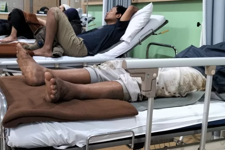 Warga Sukaraja Kabupaten Sukabumi malah jadi korban pengeroyokan setelah ogah diajak pelaku meminjam uang kepada temannya (ist)