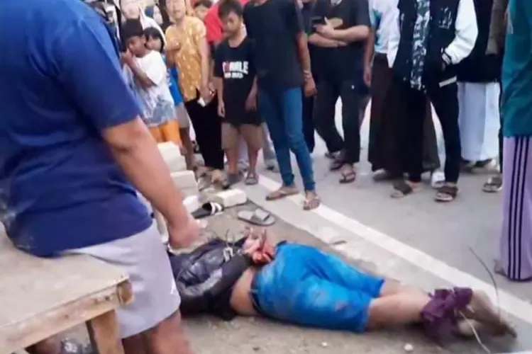 Pelaku curanmor yang nekat tembak korbannya di Jasinga, Kabupaten Bogor berhasil ditangkap warga. (Tangkapan layar)