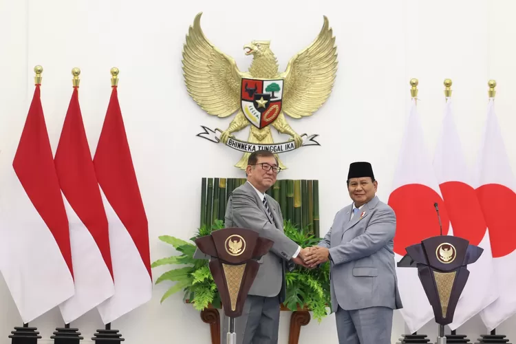 Presiden RI Prabowo Subianto saat bertemu PM Jepang Shigeru Ishiba di Istana Bogor, Sabtu, 11 Januari 2025. (Tim Media Presiden)