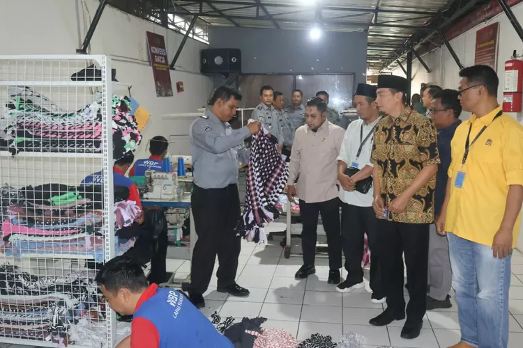 Jajaran komisi I DPRD Kota Sukabumi  mendatangi Lapas Sukabumi dan mendapat banyak inovasi terhadap para warga binaan pemasyarakatan (WBP) (ist)