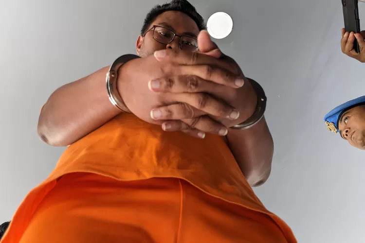 Terdakwa Kasus pemerasan yang mengaku&nbsp;pegawai KPK Gadungan, Yusuf Sulaeman. (Panca)