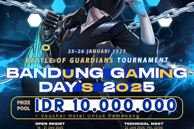 Bandung bakal jadi pusat perhatian para gamer, kreator, dan pecinta dunia digital dengan hadirnya Bandung Gaming Days 2025 (ist)