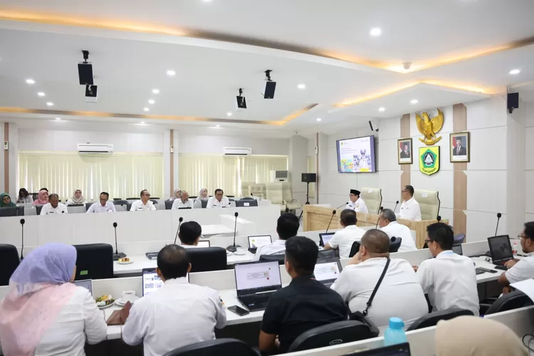 Rapat&nbsp;ekspose kepala perangkat daerah di Ruang Rapat Bupati Bogor, Rabu, 22 Januari 2025. (Diskominfo)