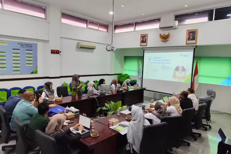BPJS Ketenagakerjaan Bogor Cileungsi menyosialisasikan program manfaat ke 300 perusahaan binaan demi menebar kebaikan (ist)