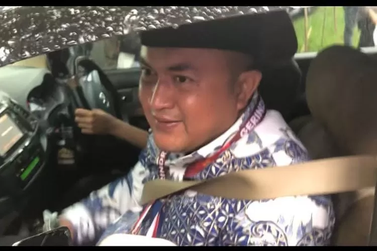 Bupati Bogor Rudy Susmanto saat ditemui usai silaturahmi KIM di kediaman Presiden Prabowo, Babakanmadang, Kabupaten Bogor, Jumat, 14 Februari 2025. (Fahriza)