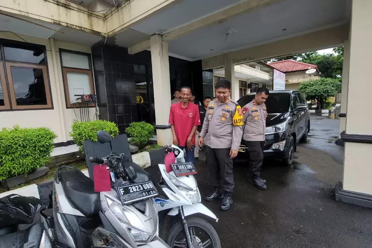 Tiga hari setelah melapor ke polisi, sepeda motor warga sukabumi yang sempat digondol pencuri berhasil kembali ke pemiliknya (ist)