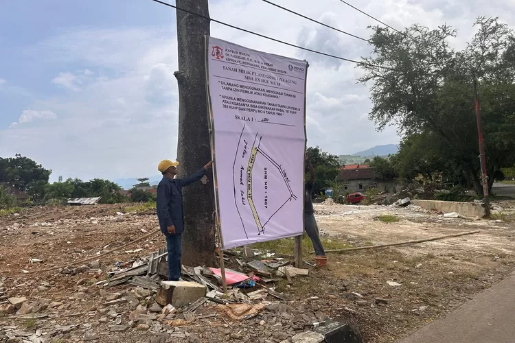 Proses eksekusi lahan yang terjadi di Palabuhanratu, Kabupaten Sukabumi, kini jadi polemik lantaran diduga salah ukur dan kelebihan luasan (ist)