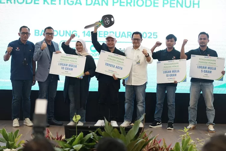 Pembagian hadiah program Kebut Pendaftaran BPJS Ketenagakerjaan di AgenBRILink 2024.