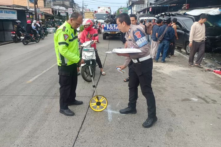 Ilustasi olah TKP kasus kecelakaan. (Polres Bogor)