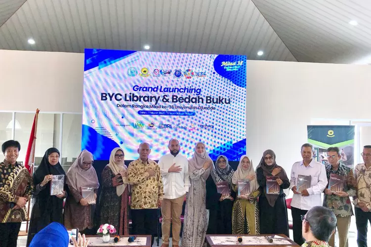 Milad ke 38, Universitas Djuanda (Unida) meresmikan Perpustakaan Bertaraf Internasional serta Grand Launching BYC Library dan bedah buku (ist)