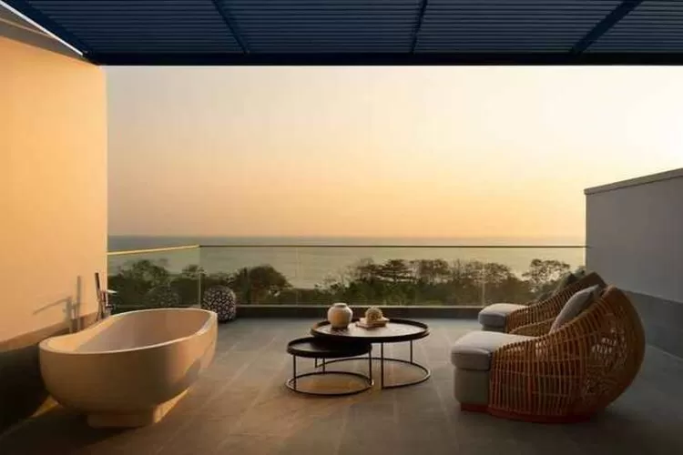 Salah satu deretan Hotel di Anyer untuk akomodasi Staycation saat libur Lebaran Idul Fitri yaitu Novus Jiva Anyer Villa Resort and Spa. (Novus Jiva Anyer Villa Resort and Spa)