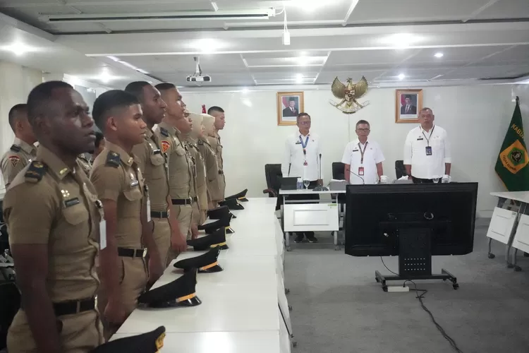 Pemkab Bogor saat menerima peserta magang Praja IPDN di Ruang Rapat I Sekretariat Daerah, Cibinong, Kabupaten Bogor, Rabu, 9 April 2025. (Diskominfo)