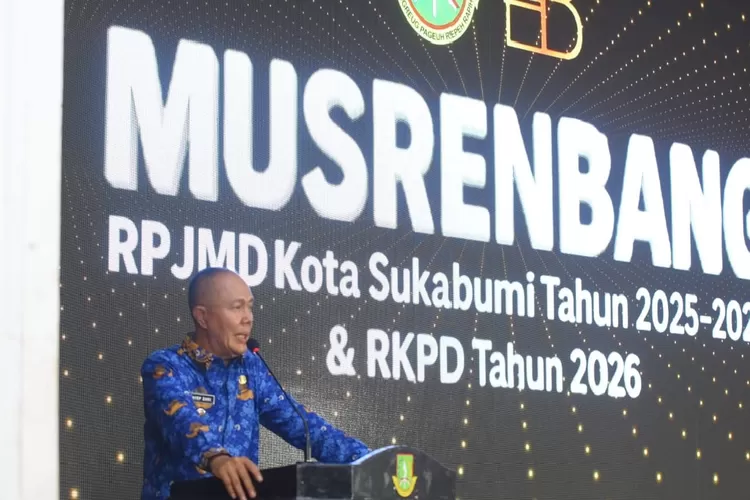 Wali Kota Sukabumi Ayep Zaki menyebut dalam musrenbang Kota Sukabumi, prioritaskan pembangunan ekonomi lokal dan penciptaan lapangan kerja (IST)