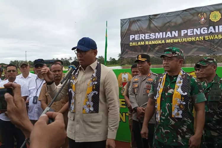 Kepala Staf Angkatan Darat (Kasad), Jenderal TNI Maruli Simanjuntak mesmikan Fasilitas Irigasi di Ciwaru Sukabumi perkuat ketahanan pangan (IST)