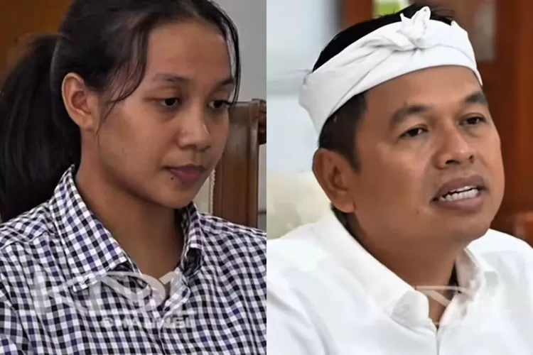 Atlet Muay Thai asal Kota Bekasi, Sarah Aprilia dan Gubernur Jawa Barat, Dedi Mulyadi. (Kolase)