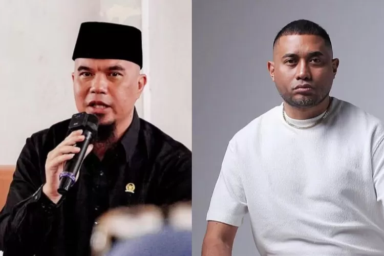 Musisi Rayendie Rohy Pono terhadap Anggota Komisi X DPR RI, Ahmad Dhani. (Kolase)
