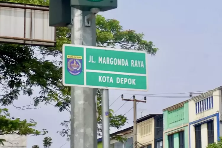 Penanda Jalan Margonda Raya, Kota Depok. (Diskominfo Depok)