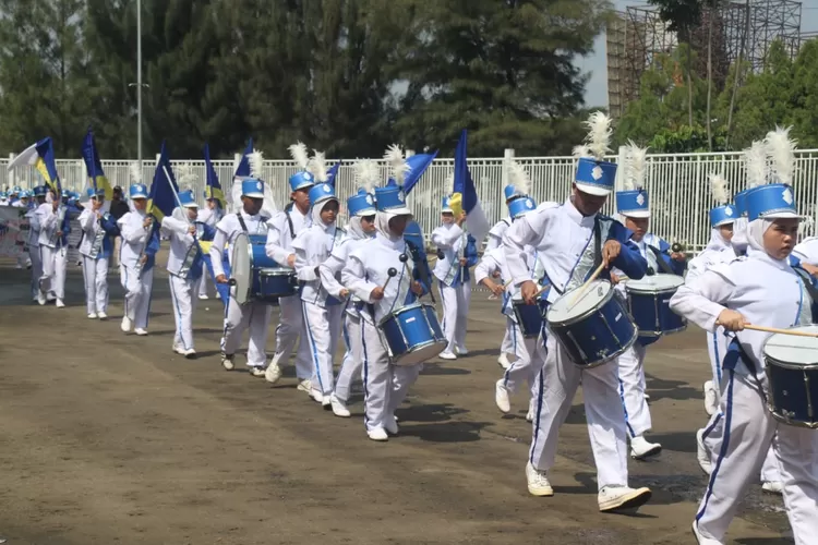 Pembukaan Brilliant Marching Competition di Stadion Pakansari, Kecamatan Cibinong, Kabupaten Bogor, Senin, 28 April 2025. (Diskominfo)