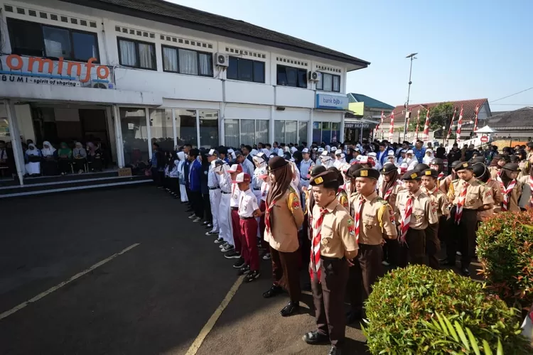 Upacara peringatan Hardinkas di Balai Kota Sukabumi, Jumat, 2 Mei 2025. (Dokpim Kota Sukabumi)