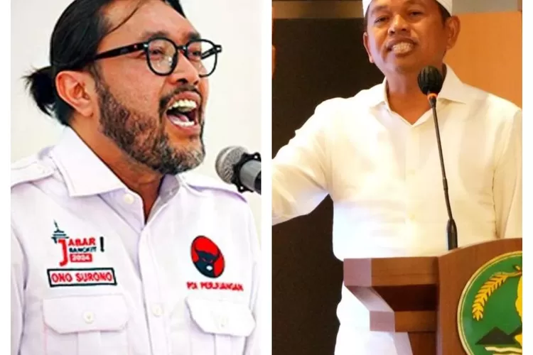 Wakil Ketua DPRD Jawa Barat, Ono Surono mengkritik Gubernur Dedi Mulyadi alias KDM soal kebijakan pemangkasan anggaran media (kolase)