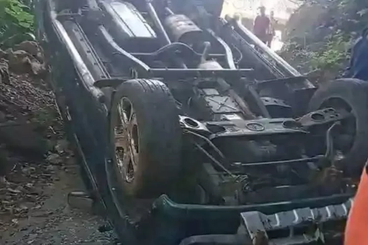 Kecelakaan di Desa Bojongtugu, Kecamatan Curugkembar, Sukabumi. (Ist)