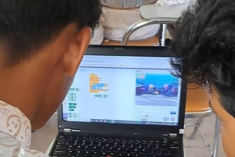 ilustrasi pembelajaran koding dan kecerdasan artifisial (dokumen pribadi). 