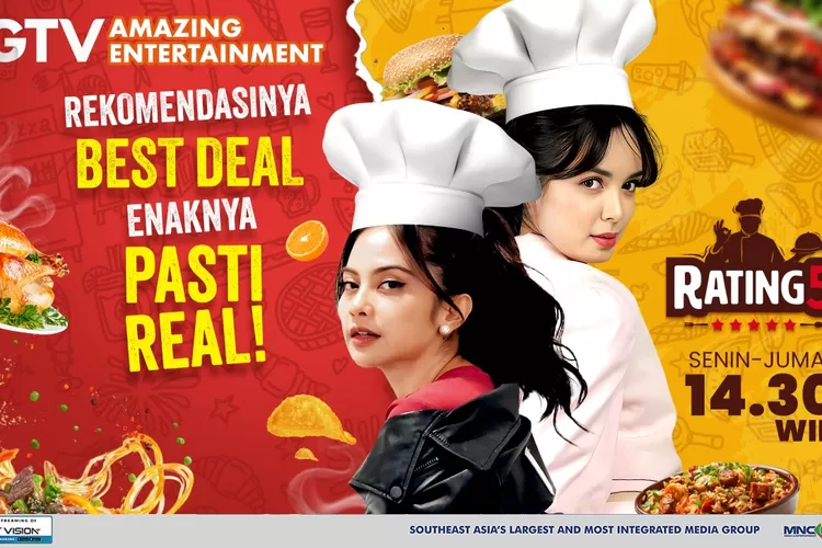 RATING 5 GTV Amazing Entertainment sajikan sajian melegenda mulai dari pecak bandeng hingga dawet duren dan sajian street food lainnya (ist)