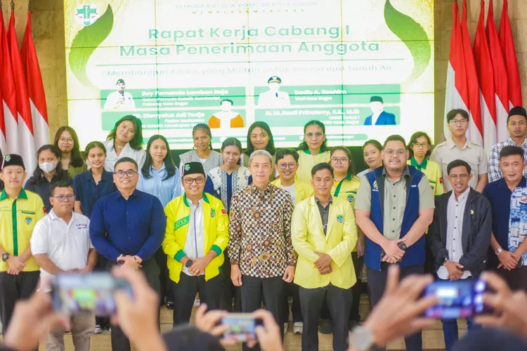 Pembukaan Rapat Kerja Cabang I dan Masa Penerimaan Anggota (Mapenta) Pemuda Katolik Kota Bogor 2025 di Paseban Sri Baduga, Balai Kota Bogor, Minggu, 8 Juni 2025. (Pemuda Katolik Kota Bogor)