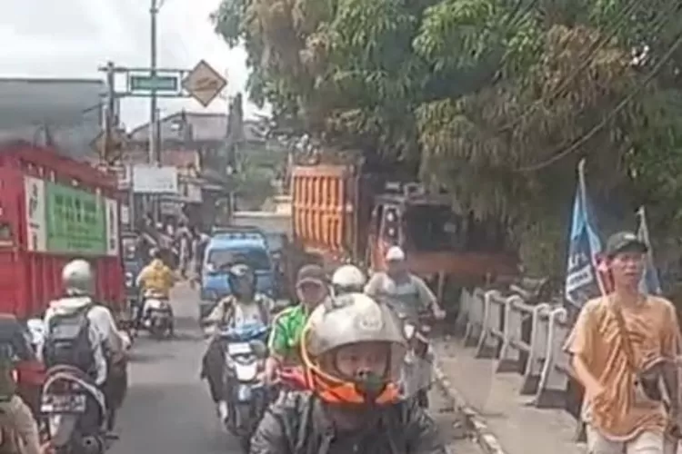 Kecelakaan di Jembatan Cinangneng, Ciampea, Kabupaten Bogor, Kamis, 12 Juni 2025. (Ist)