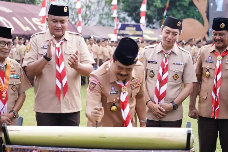 Pembukaan Perkemahan Satya Dharma Bhakti Pemasyarakatan Tahun 2025 di Lapas Kelas IIA Pondokrajeg, Cibinong, Kabupaten Bogor, Senin, 23 Juni 2025. (Diskominfo)